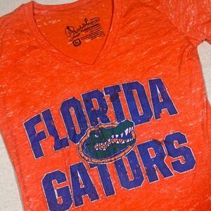 Pressbox Florida‎ Gators Orange V-Neck T-Shirt Women's XL College Apparel